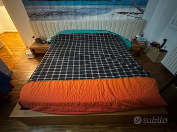 Letto massello con contenitore Riva 1920