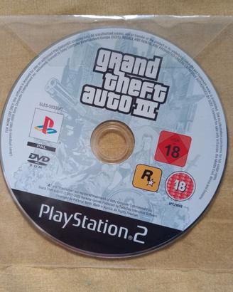 GTA III Grand Theft Auto 3 Playstation 2_solo DVD