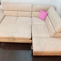 Divano Monza con carrello e Pouf Box Contenitore 