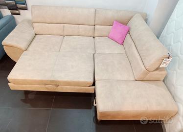 Divano Monza con carrello e Pouf Box Contenitore 