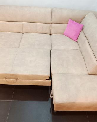 Divano Monza con carrello e Pouf Box Contenitore 