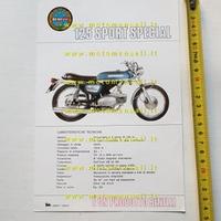 Benelli 125 Sport Special 1972 depliant originale