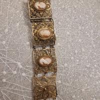 Bracciale filigrana con cammei argento 800
