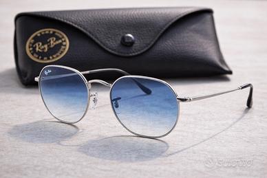Ray-Ban Jack ORB3565 Silver lenti Blu Nuovi