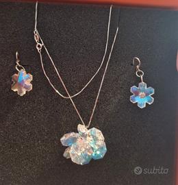 collana e orecchini cristallo 