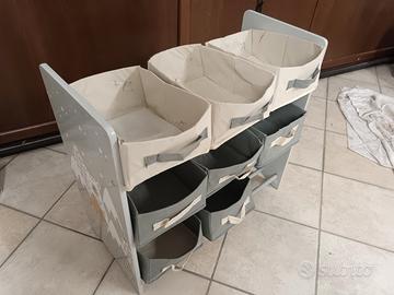 Mobiletto porta giochi bambini i