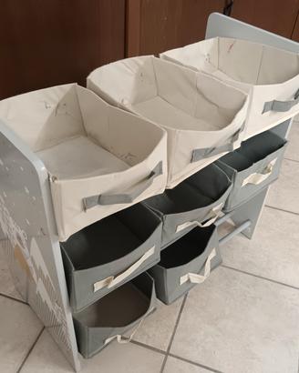 Mobiletto porta giochi bambini i