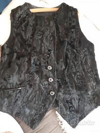Gillet smanicato  in vera pelliccia