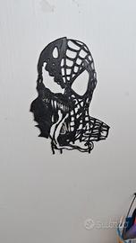 Spiderman vs venom wall art arte murale quadro