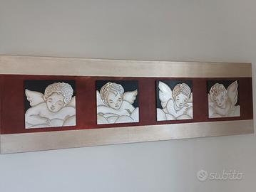 Pintedecor, quadro con angeli. Cm(160*50)