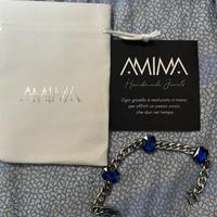 Bracciale Amima in acciaio inox con pietre
