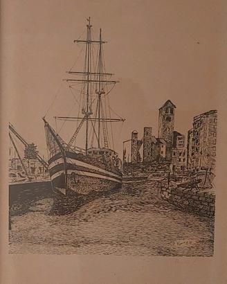 Quadro porto di Savona 