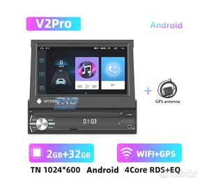 RADIO GPS ANDROID 1DIN TATTILE GPS