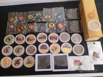 44 monete Marvel,grande lotto a metà prezzo+omaggi