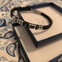 bracciale caucciù argento uomo