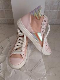 Sneakers Aiko multi vera pelle rosa quartz