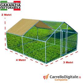 Recinto per Polli 3x4 m x h 2 m – 12 mq – beige