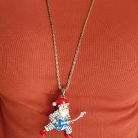 Collana con ciondolo Babbo Natale