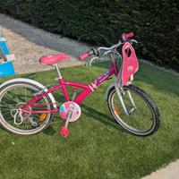 Bicicletta bambina da 6 a 9 anni, ruote 20 pollici