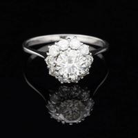 ANELLO SOLITARIO CAMELIA ORO 18KT  BRILLANTE 1.15