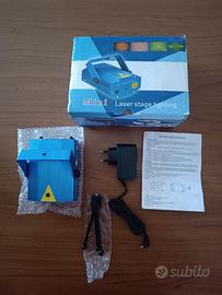 Mini Proiettore Laser Effetto Luci Verde e Rosso