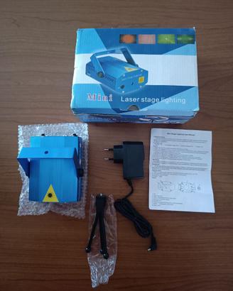 Mini Proiettore Laser Effetto Luci Verde e Rosso