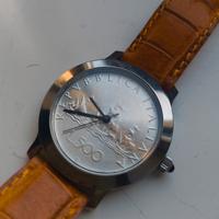 orologio 500lire con cinturino in coccodrillo 
