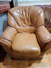 Poltrona in ecopelle