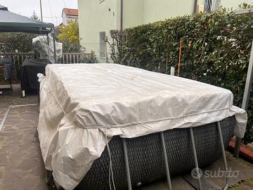 Piscina BestwayPower 100x404x201 cm e pompa sabbia