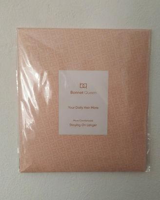 Bonnet Queen cuffia seta capelli notte regolabile 