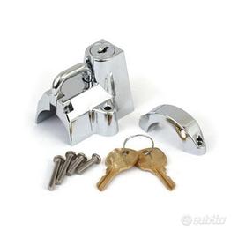 Lucchetto Casco Cromato Blocca-Casco Antifurto Uni