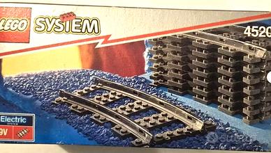 LEGO 4520. Otto binari curvi Lego System 9V