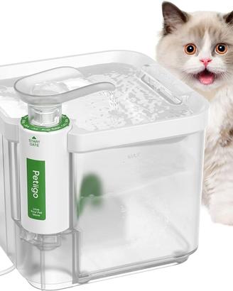 Fontana d'acqua per gatti super silenziosa, con te