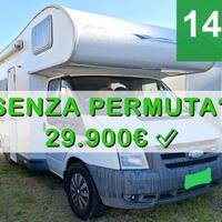 CAMPER CHALLENGER FORD MANSARDATO 6 POSTI DINETTE 