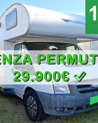 CAMPER CHALLENGER FORD MANSARDATO 6 POSTI DINETTE 
