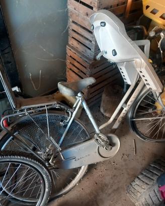bici donna con 2 seggiolini