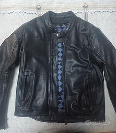 Giacca moto pelle estiva Ixon CRANK AIR Nero