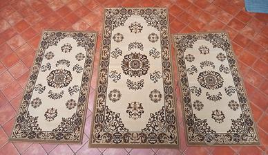 SET TRE 3 TAPPETI CAMERA DA LETTO MODELLO PESANTE