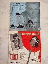 Lotto 2 Vinili 10" Nunzio Gallo (1957) Odeon