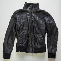 giacca vintage in pelle di agnello al 100%