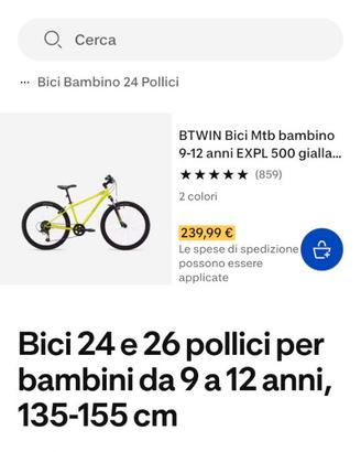 Bici bambino Rockrider ST500