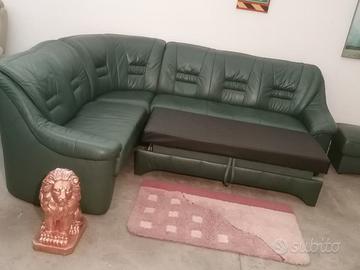 DIVANO LETTO angolare in pelle ! CONSEGNA !