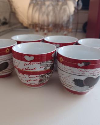 Set 6 Tazzine da Caffè