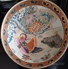Antico vaso cinese porcellana Guangcai