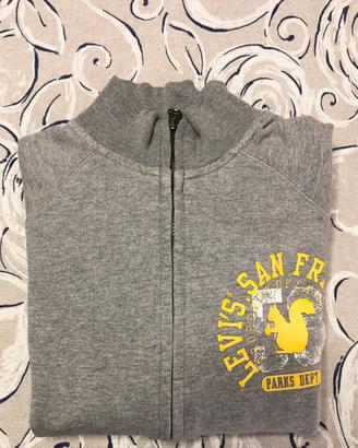 Felpa da donna ,grigio chiaro, taglia XS, Levi's