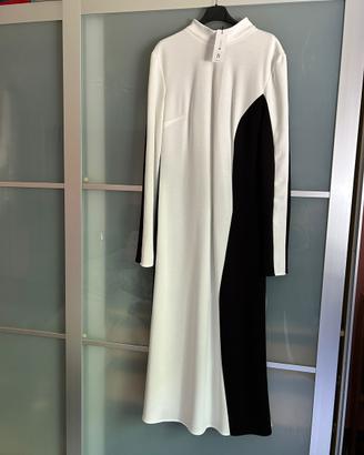 Abito lungo bianco e nero - BLUTAZ - taglia XL