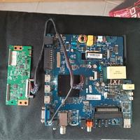 Scheda madre TV CV358H-T42 recuperata da TV Akai