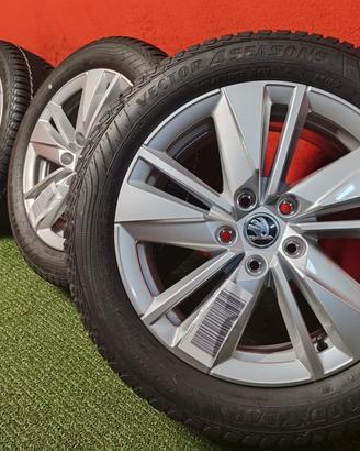 Cerchi Skoda Karoq Gomme 4 Stagioni NEW 215 55 17