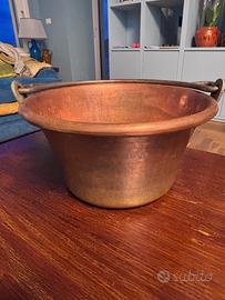 Paiolo in rame per polenta 26 cm