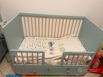 Lettino evolutivo Ikea modello Myllra verde salvia